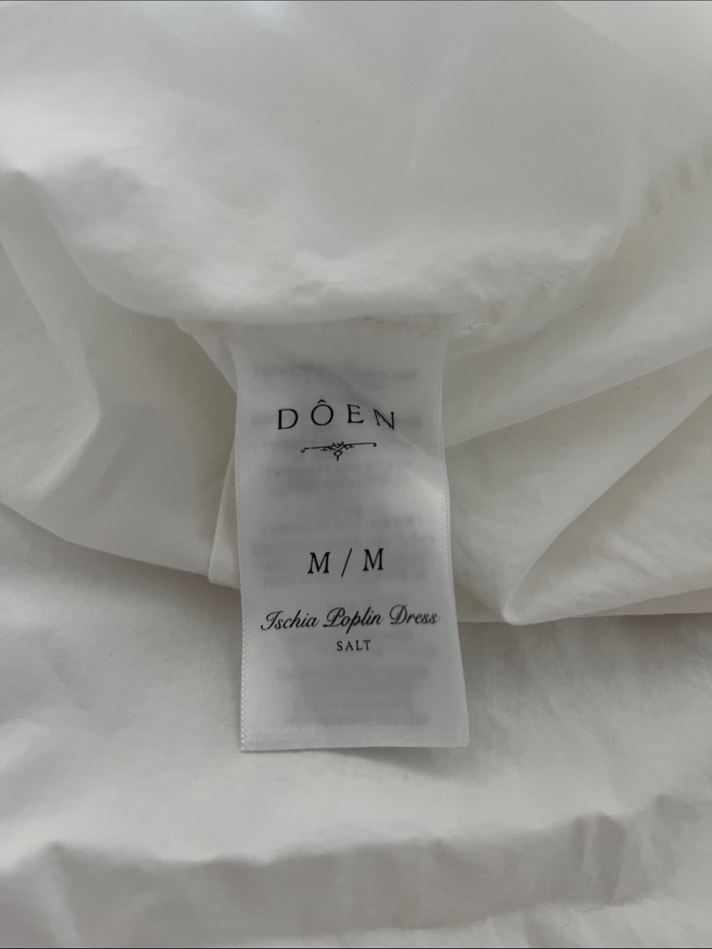 Doen Ischia Dress White Size Medium - Picture 8 of 9
